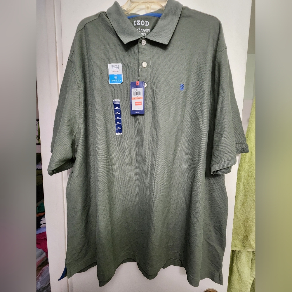Izod Dark Green Polo Shirt